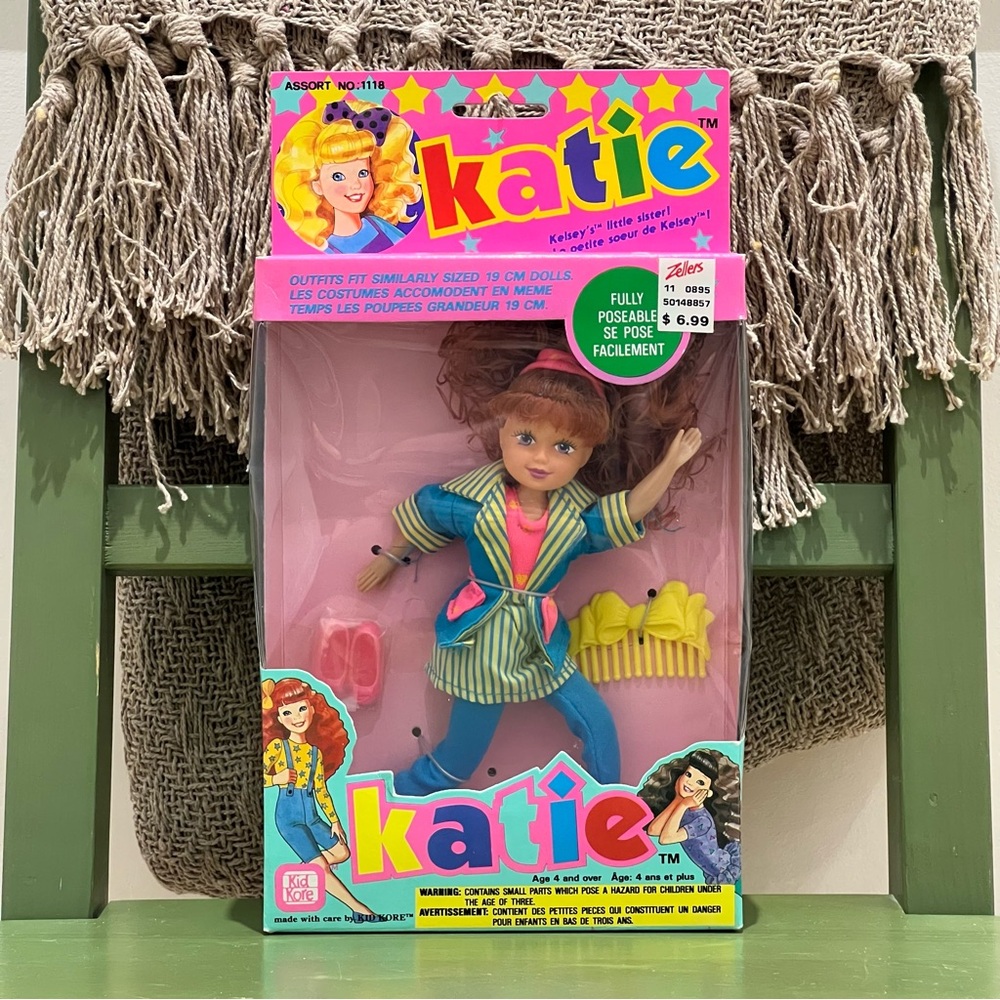Vintage 1990s NIB Kid Kore “Katie, Kelsey’s Little Sister” Doll